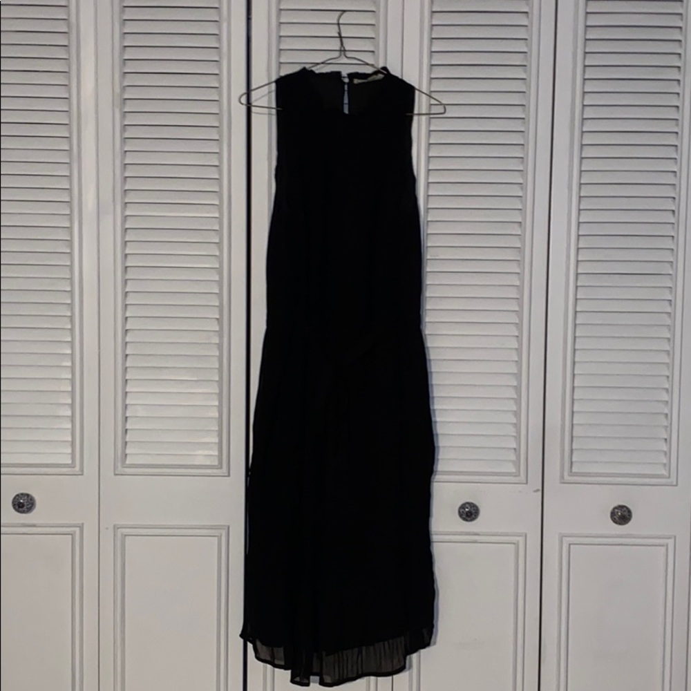Black Textured Maxi Dress
